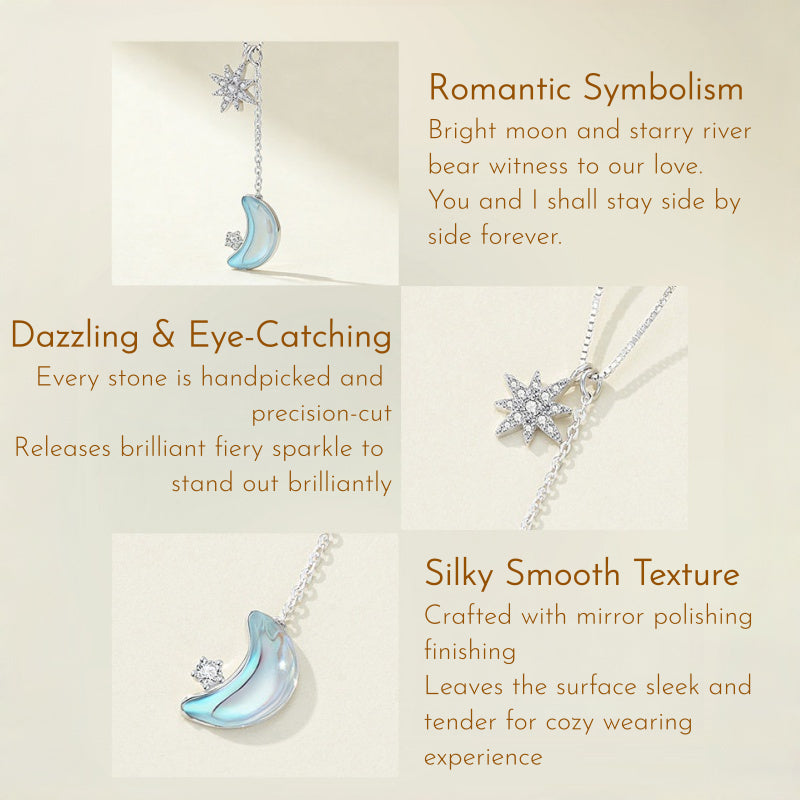 Twilight Shine Moon & Star Necklace