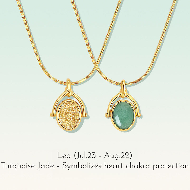 Zodiac Birthstone Necklace, Minimalist Clavicle Chain, Unique Birthday Gift for Girlfriend