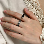 Bague en améthyste naturelle irrégulière – Calme l'esprit, approfondit l'intuition, attire la paix