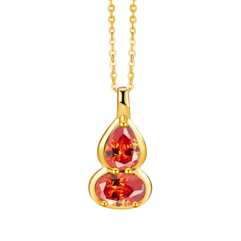 Birthstone Necklace for 12 Months, Lucky Fortune Pendant Birthday Gift for Her