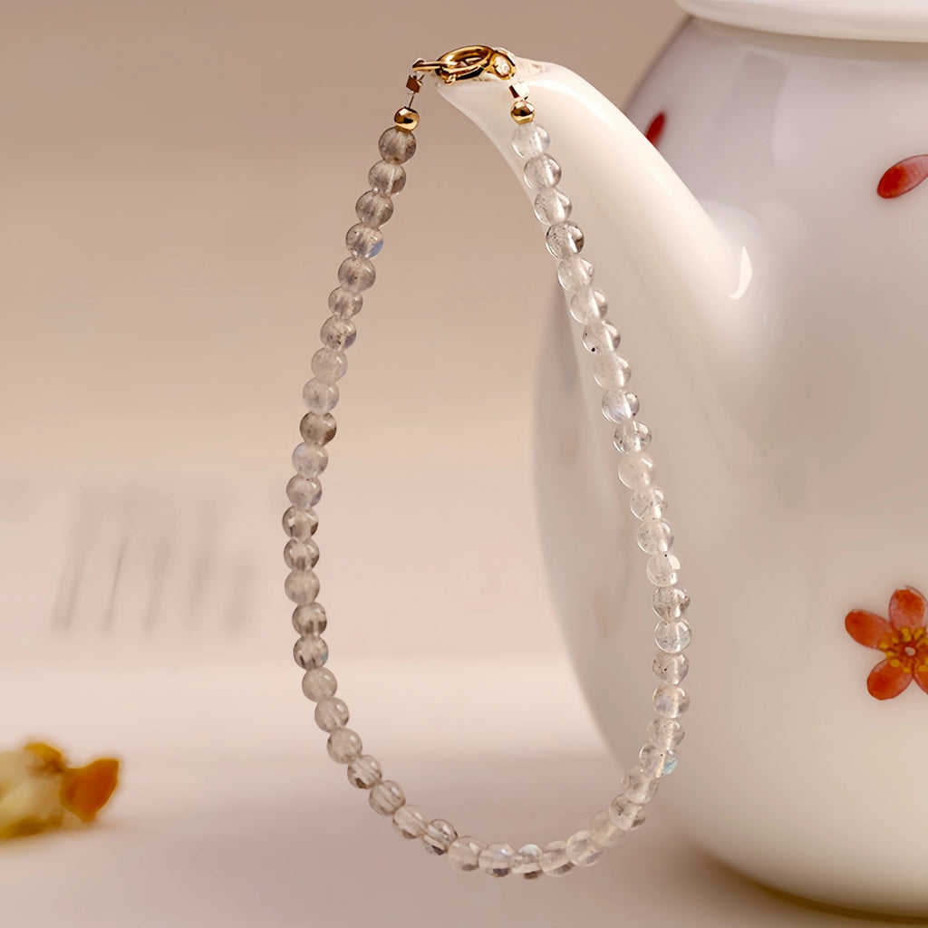 Bracelet tressé floral fait main