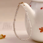 Bracelet tressé floral fait main