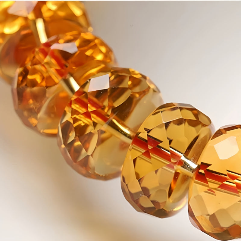 Bracelet en cristaux naturels du chakra du plexus solaire