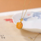 Minimalist Natural Hetian Jade Pendant Necklace - Peace & Perfection