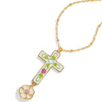 Collier de jade Hetian naturel éclat lunaire