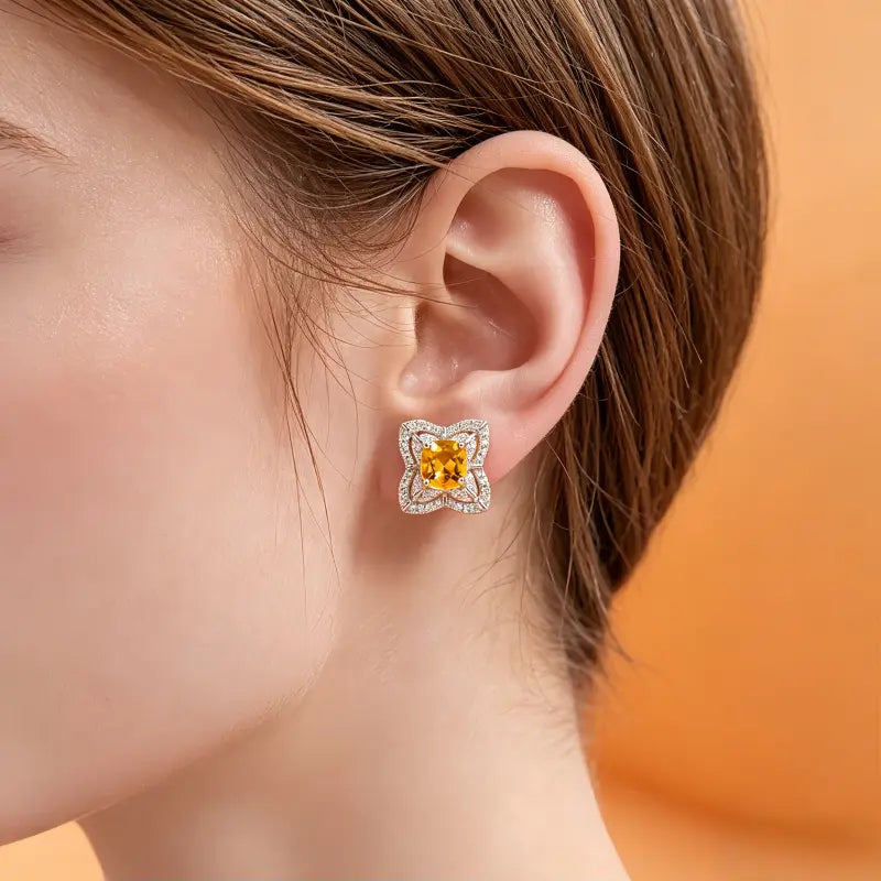 Solace Valiant Natural Crystal Earrings