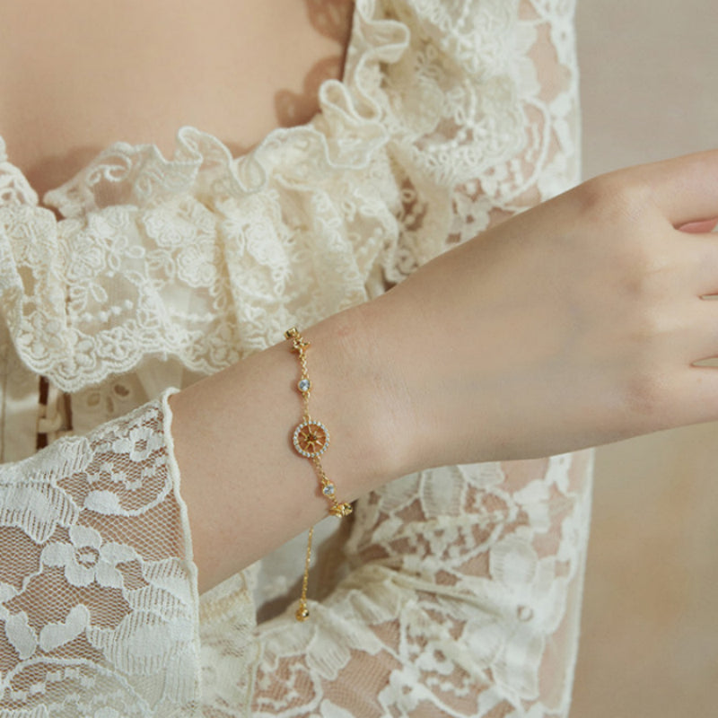 Starlight Compass Citrine Bracelet - Positive Energy & Direction
