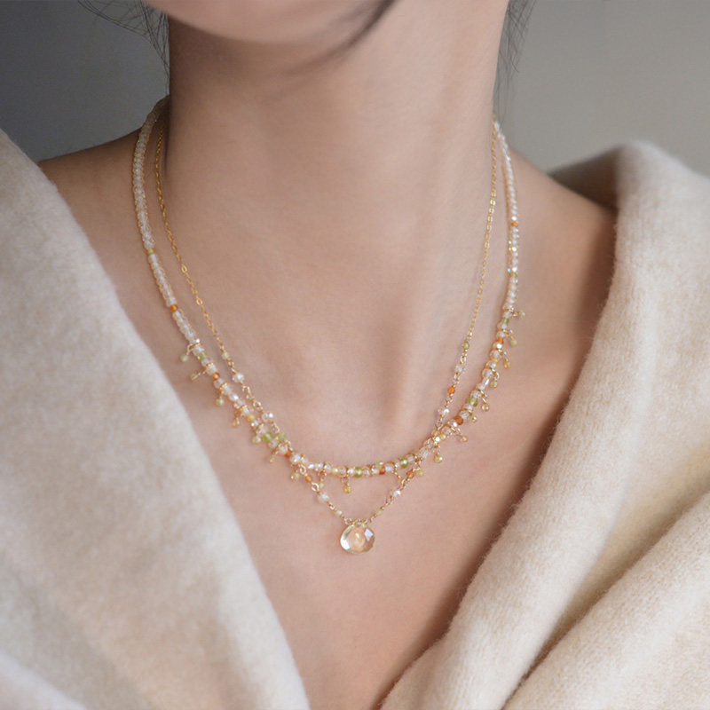 Pure Citrine Necklace– Attract Wealth, Boost Confidence, Absorb Sunshine