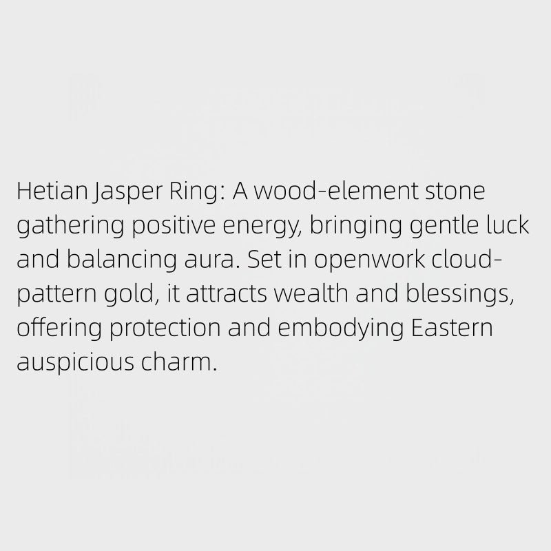 Hetian Jade Lucky Ring – A Touch of Fortune for Every Day