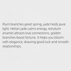 Golden Bough Plum Hetian Jade Ring – Where Luck Meets Inner Peace