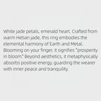 Hotan Jade Plum Blossom Ring – Timeless Luck, Gentle Peace