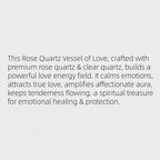 Natural Rose Quartz Pink Crystal - Love Energy