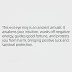 Evil Eye Luck Ring - Protection & Positive Energy