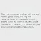 Romance Rotate Sakura Ring - Purity Ring