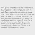 Bague Papillon en Quartz Rose Naturel