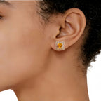 Boucles d'oreilles Solace Valiant en cristal naturel