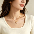Collier à ajustement facile en quartz clair - Pureté intérieure et expression claire