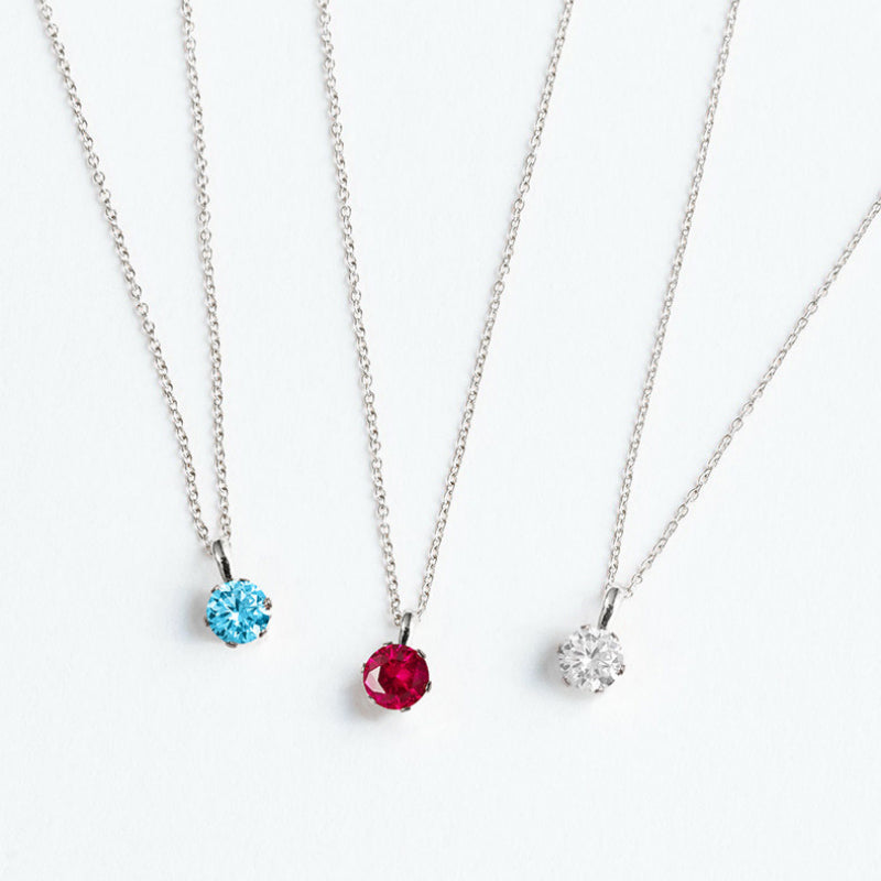 Vintage Fine 12 Birthstone Clavicle Necklace, Ideal Birthday Gift Accessory