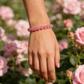 Bracelet en cristal naturel Rose Love