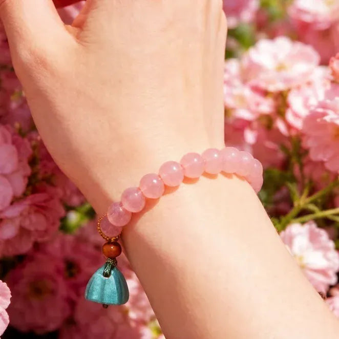 Rose Bliss Natural Crystal Bracelet