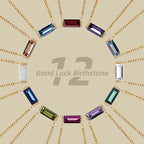 Birthstone Necklace for Women, Minimalist High-end Clavicle Chain