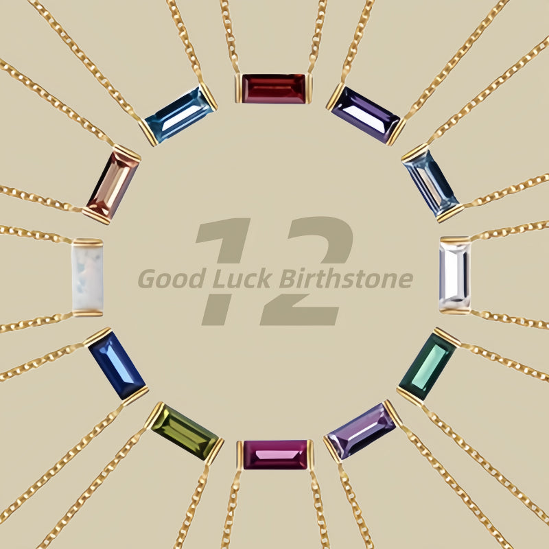 Birthstone Necklace for Women, Minimalist High-end Clavicle Chain