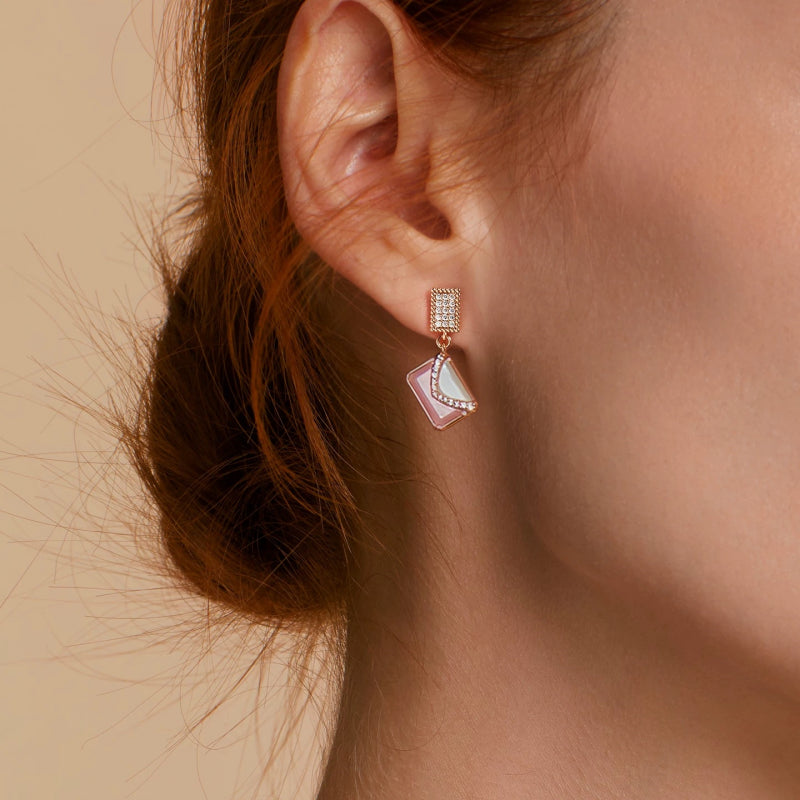 Serenity Natural Crystal Earrings