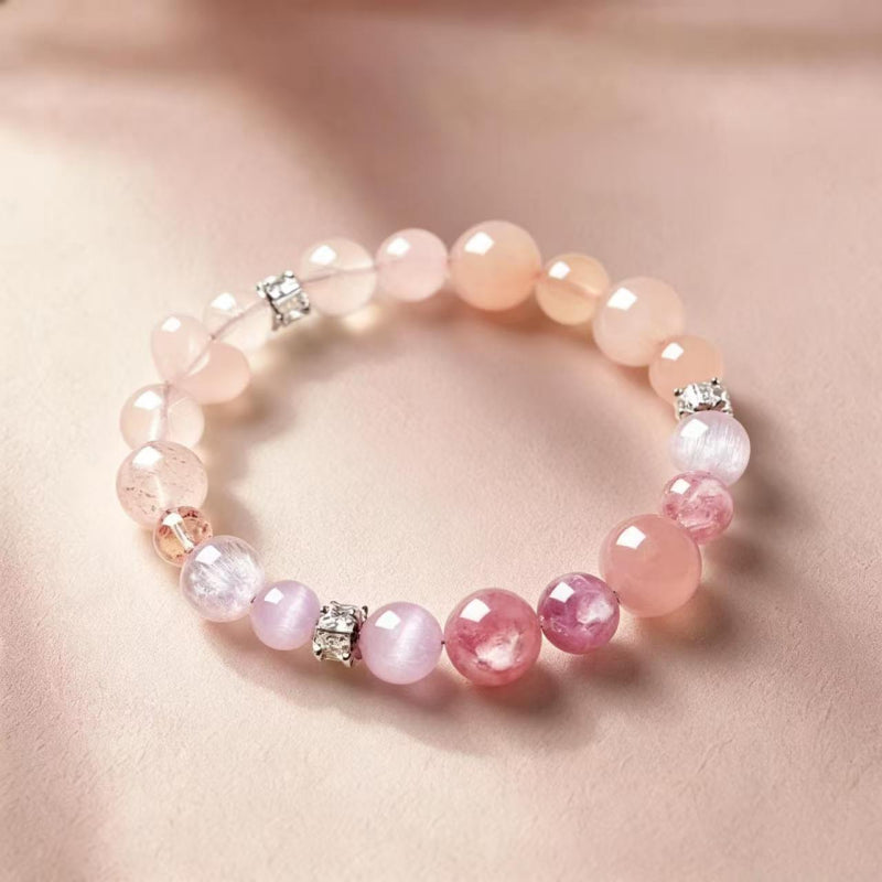 Petal Whisper Natural Crystal Bracelet