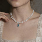 Teardrop Sky Necklace