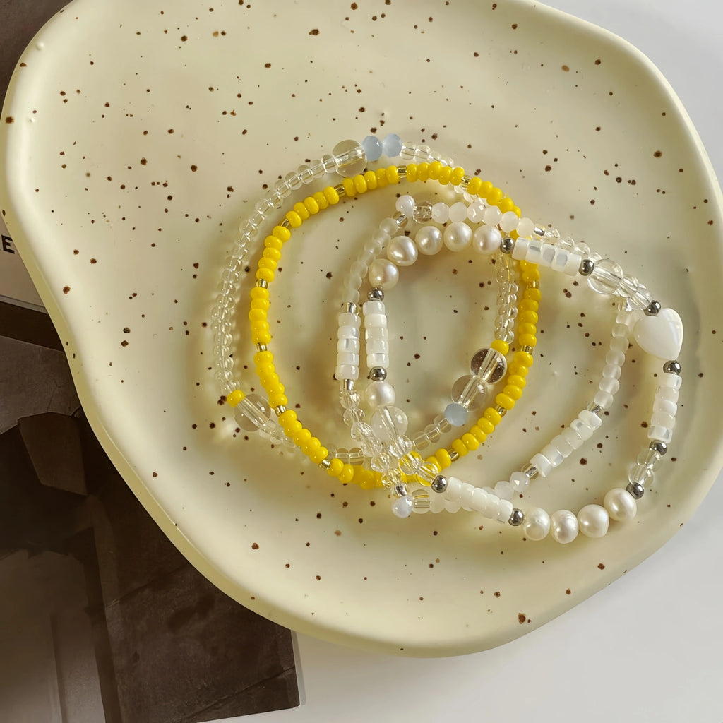Pearl & Mother‑of‑Pearl Stackable Bracelet - Gentle Luster & Soothe Your Spirit