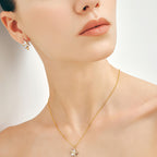 Boucles d'oreilles Polaris en nacre