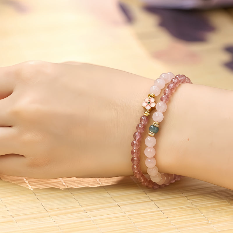 Bracelet en cristal naturel Éclat d'amour