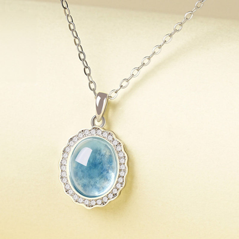 Ocean Whisper Aquamarine Necklace - Quiet Protection and Confidence