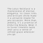 Collier Lotus Pourpre Sacré