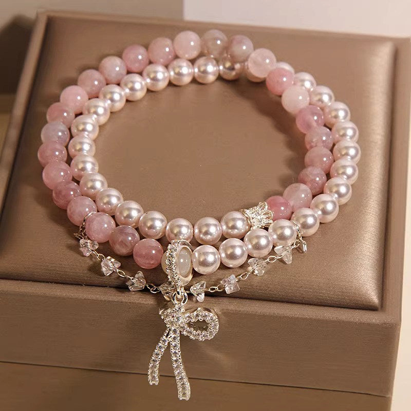 Bracelet de cinabre naturel Renouveau Lotus Rouge