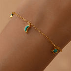 Star & Moon Turquoise Necklace Jewelry Set - Positive Vibes, Steady Peace