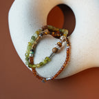 Collier en cristal naturel couronne vintage