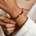 Bracelet Lotus œil de tigre naturel — Paix et bonheur, Chance continue
