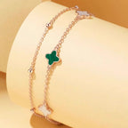 Four-Leaf Clover Bracelet，Four-Leaf Clover Carries Beautiful Wishes