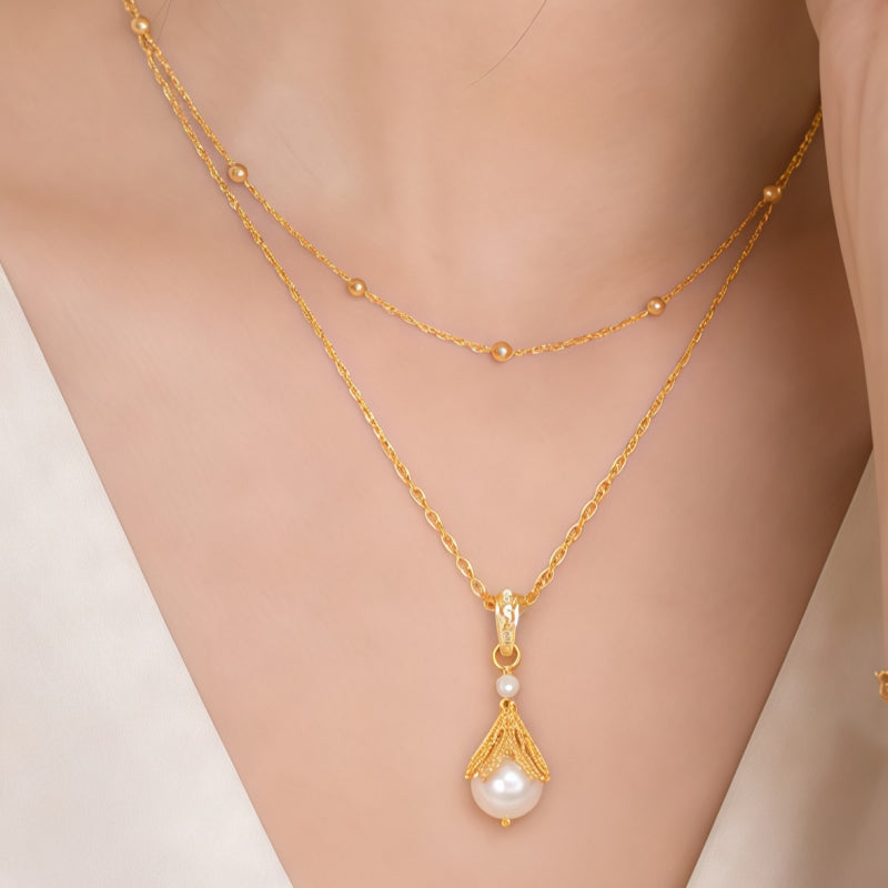Collier Sakura en jade Hetian