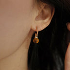 Boucles d'oreilles Tigre C, Bijoux vintage de luxe en cristal Maillard pour la prospérité