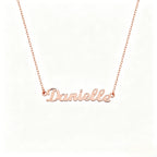 Collier personnalisé en argent pur S925 avec pendentif lettre - Collier prénom anglais