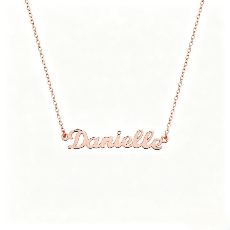 Customized Letter Necklace S925 Pure Silver Necklace English Name Necklace