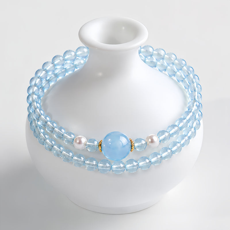 Bracelet aigue-marine Mana Bar
