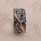 Bague en améthyste naturelle irrégulière – Calme l'esprit, approfondit l'intuition, attire la paix
