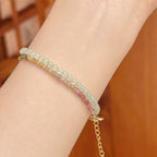 Collier en cristal naturel couronne vintage