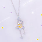 Collier de jade Hetian naturel éclat lunaire
