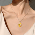 Collier en cristal naturel Ambre Chuchotement