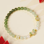 Butterfly Hetian Jade Gradient Bracelet - Calm Mind, Steady Good Fortune