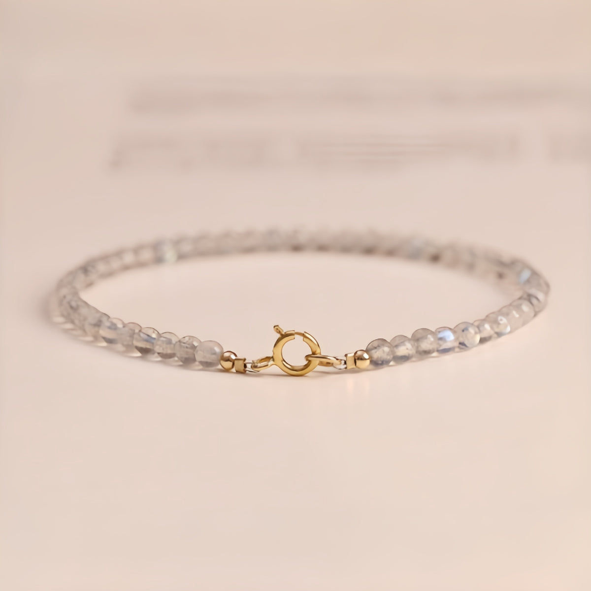 Bracelet tressé floral fait main